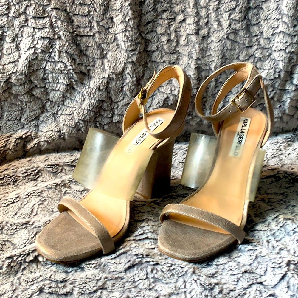Karl Lagerfeld - Raya Gold heels - Excellent condition